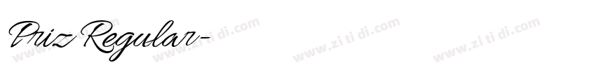 Priz Regular字体转换 Priz Regular字体转换